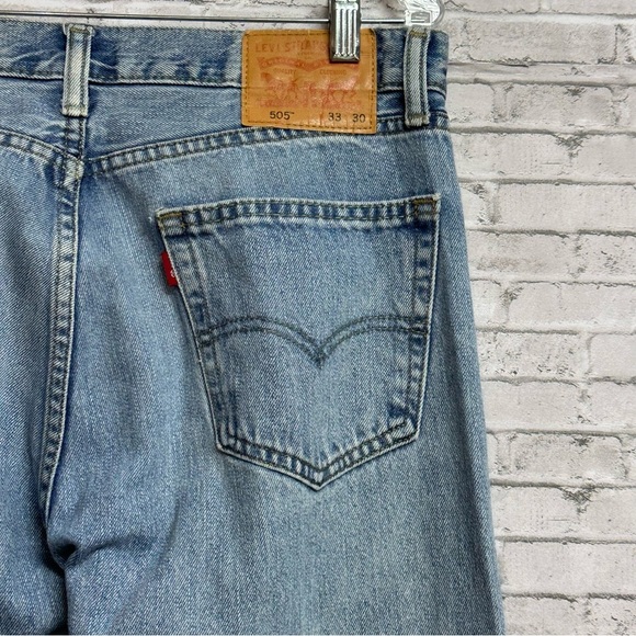 Levi's 505 33 X 30 Mens Jeans Rare Red R Only Tab Read Description - Picture 6 of 16